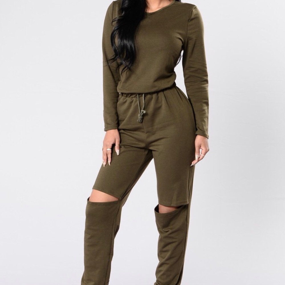 Olive jumpsuit